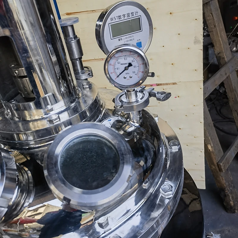 Stainless steel syrup and water mixing tank laboratory liquid reaction kettle