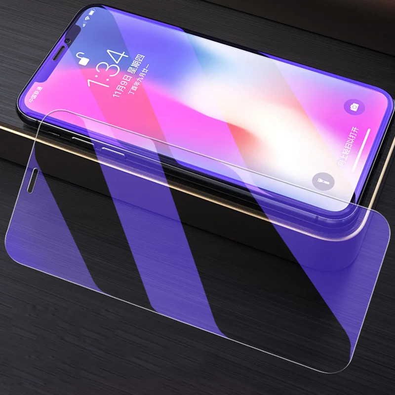 Phone Protective Film 2.5d Premium Ultrathin Anti Blue Light Tempered Glass Screen Protector Film For iPhone X XR XS XS Max