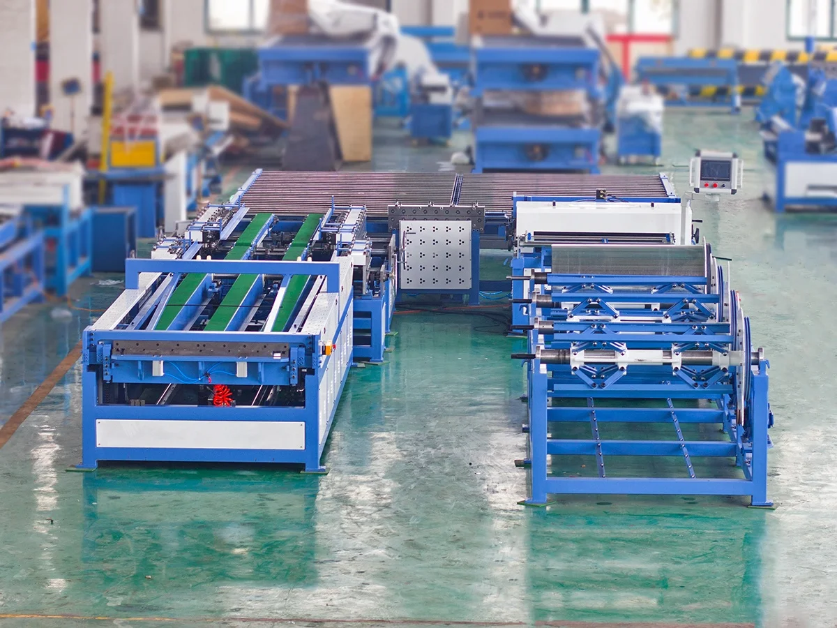 Production autoline 5 machine making hvac air duct equipment auto duct line 5