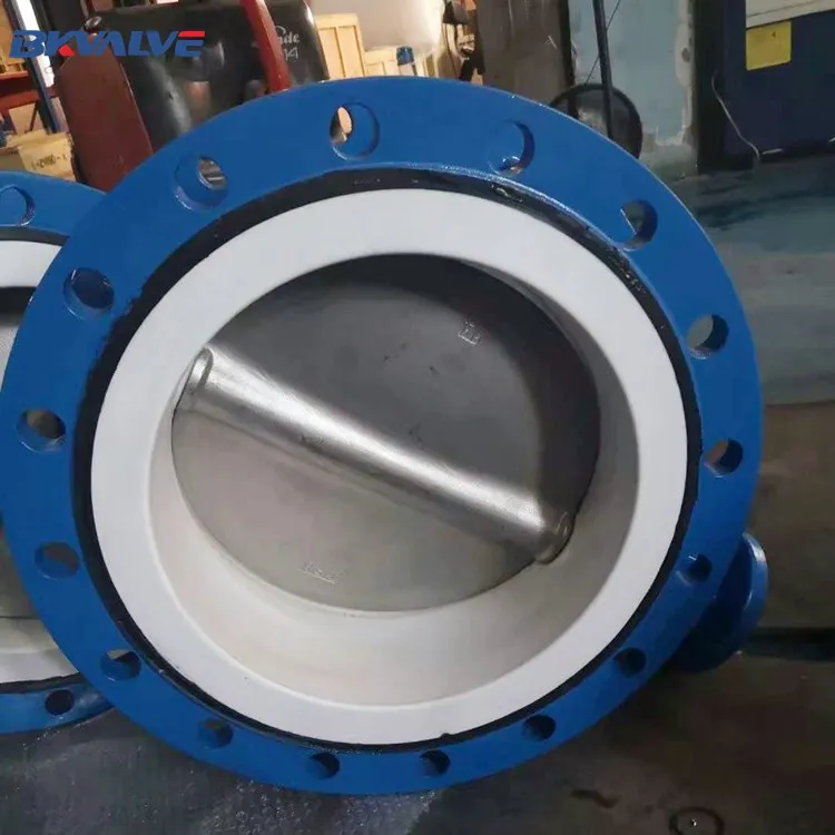 butterfly valve PTFE sealing  PN10/16 soft sealing butterfly valve