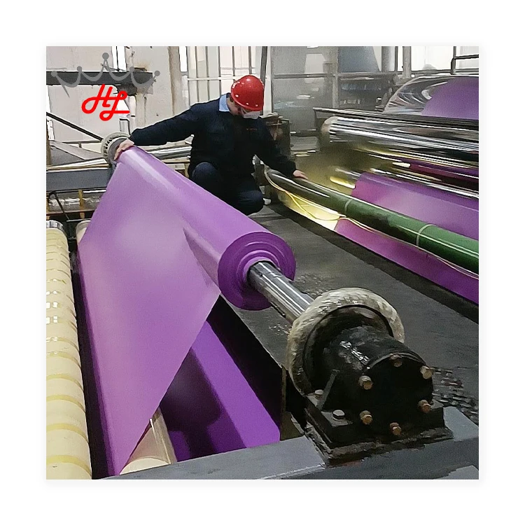HL Different Colors Heavy Duty PVC Tarpaulin 550gsm PVC Coated Tarpaulin Roll Purple PVC Coated Tarp Fabrics for Sale