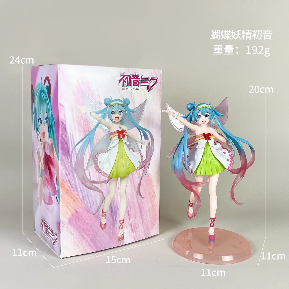 Zealed 21cm Hatsune Anime Figure Kawaii Thumbelina Vocaloid Wonderland PVC Action Figure Collection Model Doll Ornaments Gift