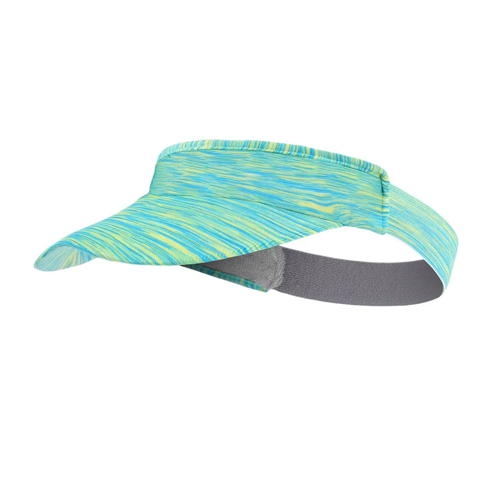 Summer Sun Hat Visor Supplier Wholesales Elastic Adjustable Colorful Sun Visor Sublimation Blank Hats with Visor for Men Sports