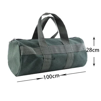 Portable Electrician Canvas Tool Bag Thick Oxford Pouch Storage Organizer with Tote Style for Screwdriver Pliers Instrument Case