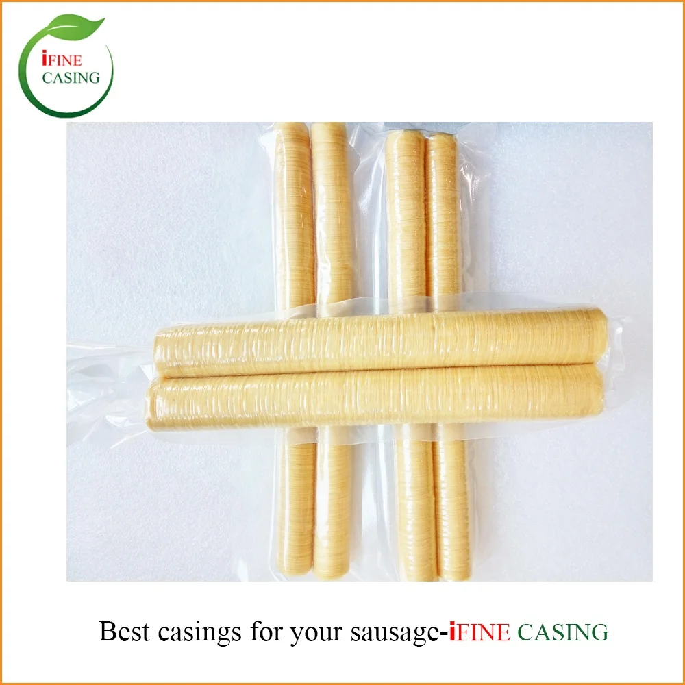 German kosher Sausage Casings can be cooked,fried,smoked, BBQ casing