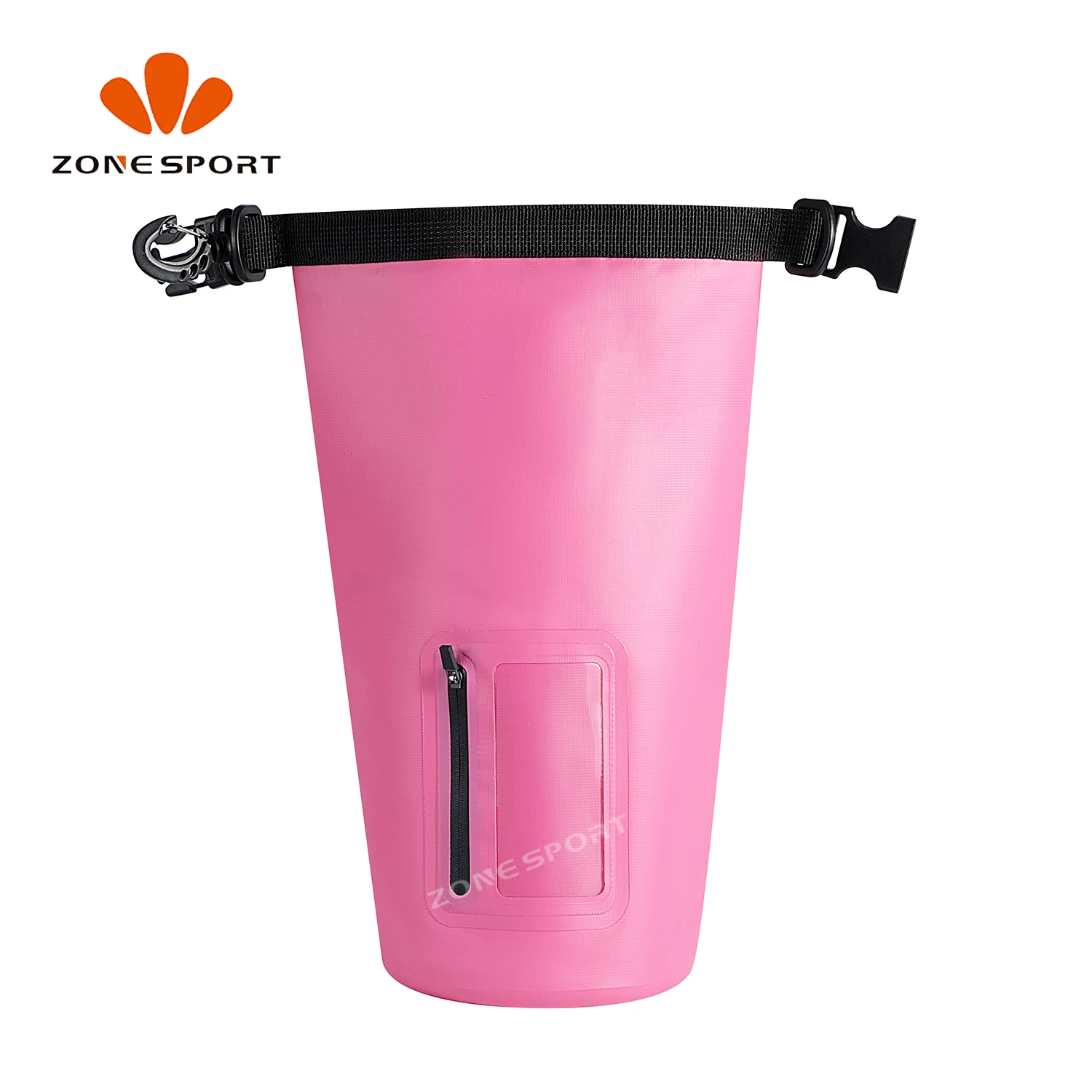 500D PVC Tarpaulin Waterproof Dry Bag 5L Beach Pool Swim Dry Bag with Transparent Pocket