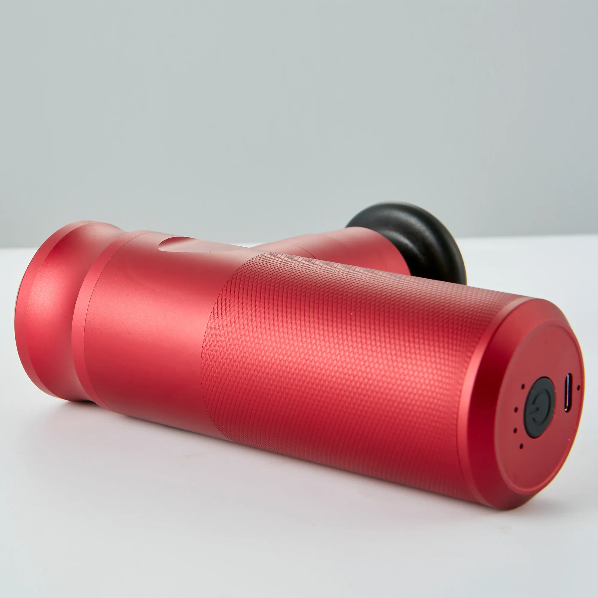 Mini Massage Gun Handheld Aluminum Soft Start 4 Adjustable Intensity Levels Includes Four Attachments mini gun massager