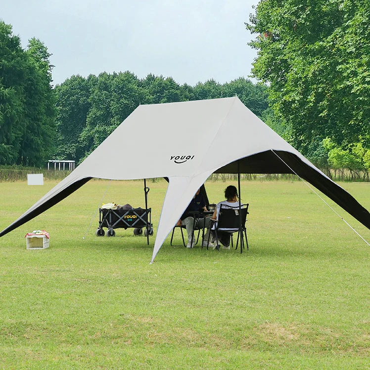 Camping Tarp  Waterproof Garden Outdoor Lightweight Tent Tarp Rain Fly Sun Shelter  210D Oxford UPF50+ Shelter