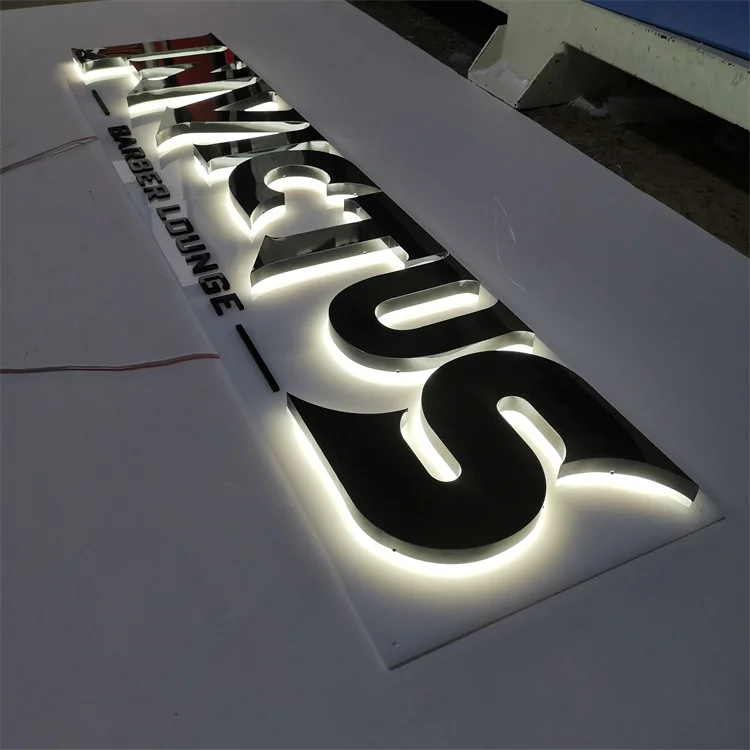 Manufacture Custom led light sign out 3d letters business store front