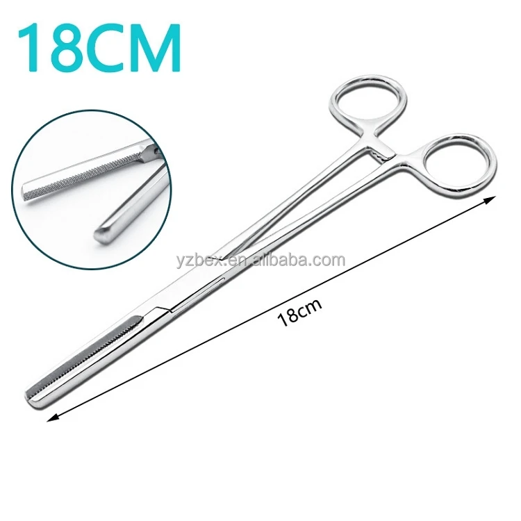 Factory wholesale medical  tube pliers Infusion tube holding forceps   instruments forceps tubing clamp Leather tube forceps