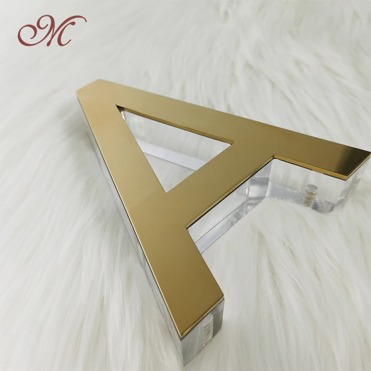 Custom Company Signs Logo 3D Solid Acrylic Metal Plate Letter Led Sign Outdoor Advertising Signage