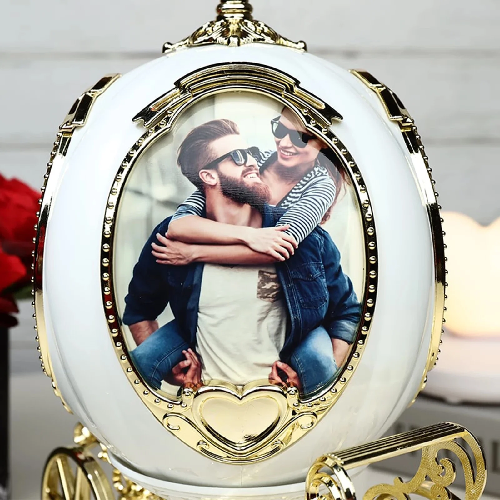 Frame Personalized Pumpkin Car Photo Frame Mini Music Box