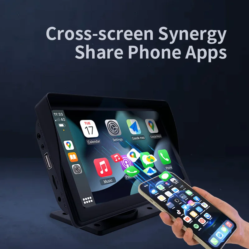 Aoedi A5 Touch Screen 7 Inch Android Auto App1e Carplay Wireless Mirror Link Function With Backup Camera