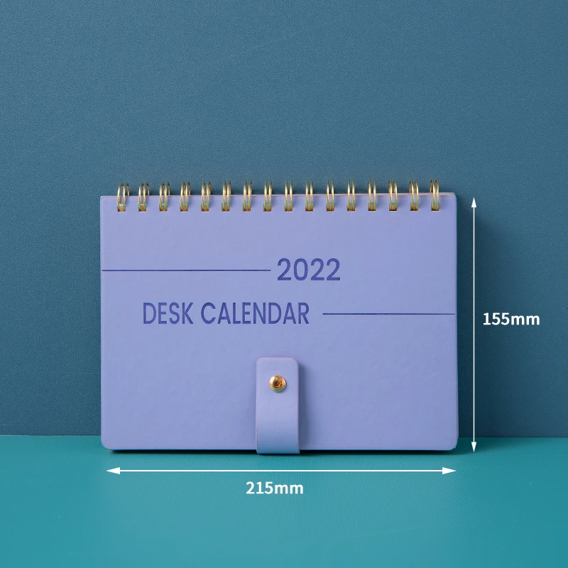 2021-2022 Desk Calendar 14 Month Work Pouch Plan Macaron Candy Color Desktop Decoration Custom