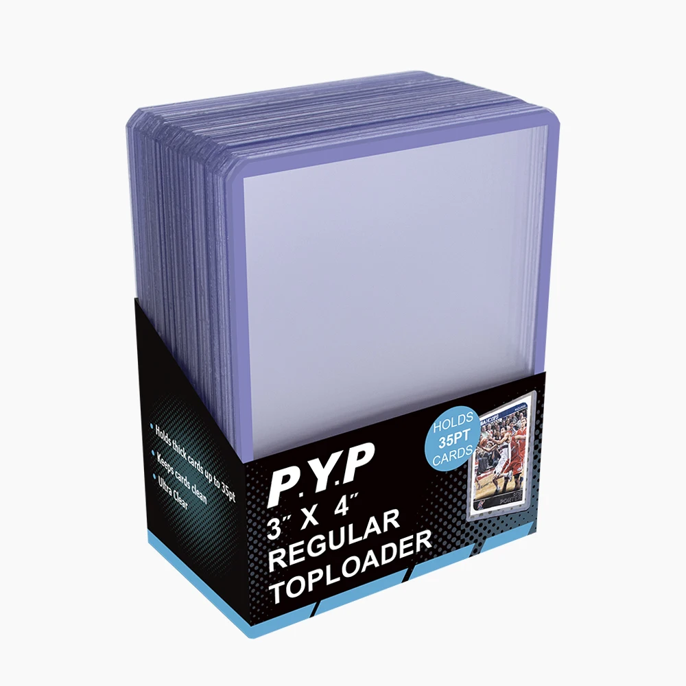  Прозрачный обычный держатель для карт 35pt Toploader 25ct 3X4