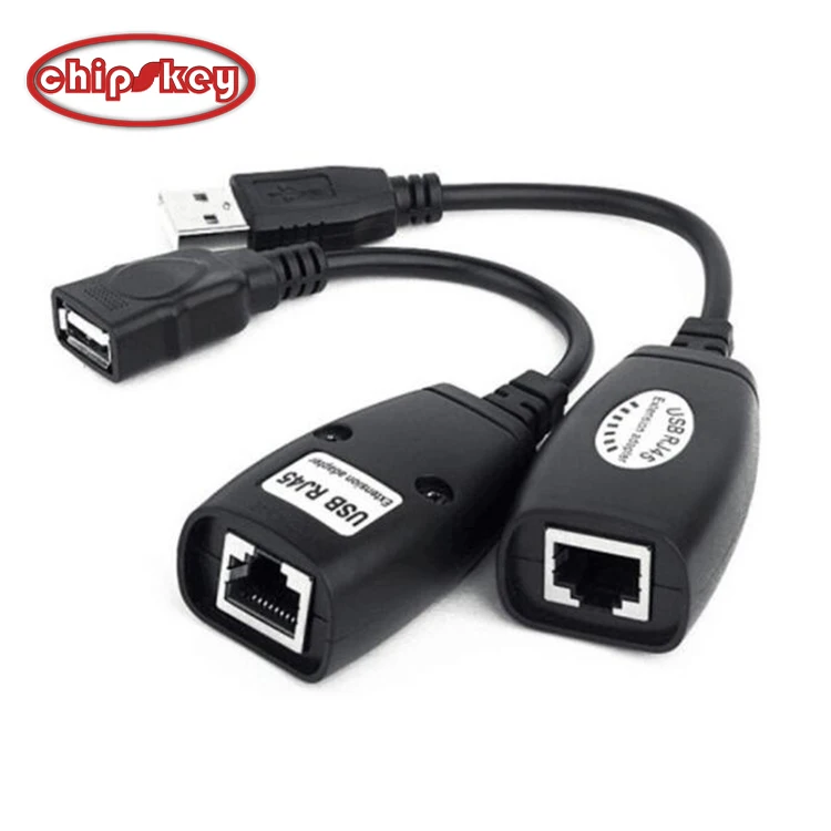 RJ45 Мужской Женский USB Lan Удлинительный кабель адаптер 50 футов