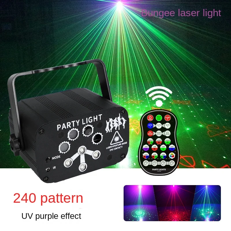 Ktv Mini Laser Lighting Christmas Disco PStage Light Rgbw Led Moving Heads Stage Lights Dj