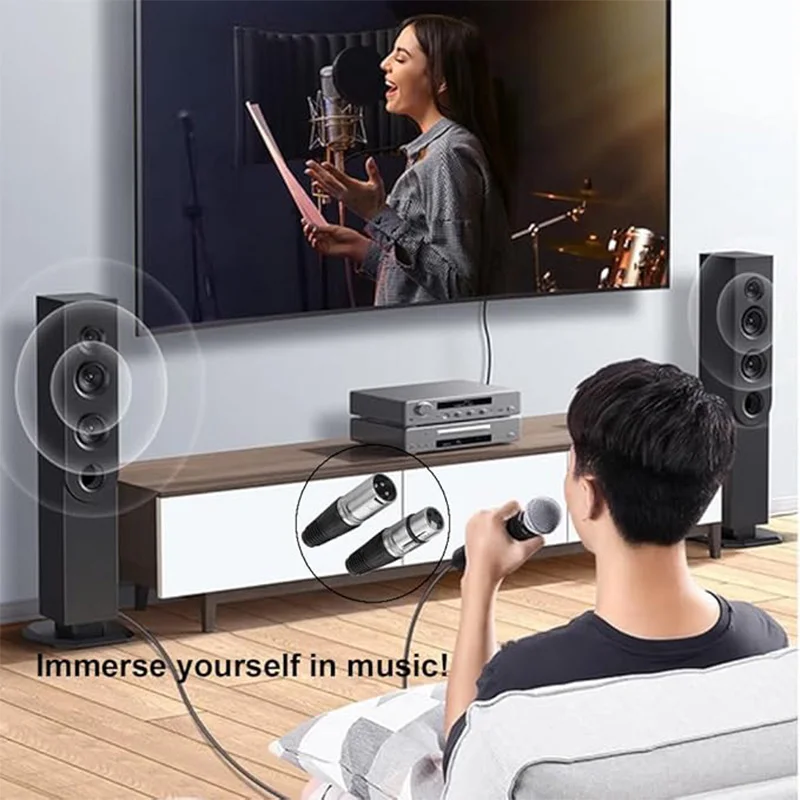 3/5 Pin XLR Solder Plug Cable Connector Microphone Audio Socket Made of Zinc Alloy for High Conductivity and Ultra-Low Noise