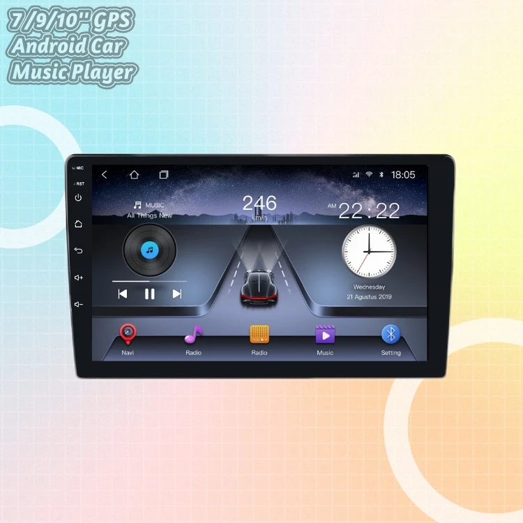 Multi-function 7 Inch 1 + 16 GB Wifi Car Steering Wheel Control Autoradio Support Android & IOS Car Android Music Player