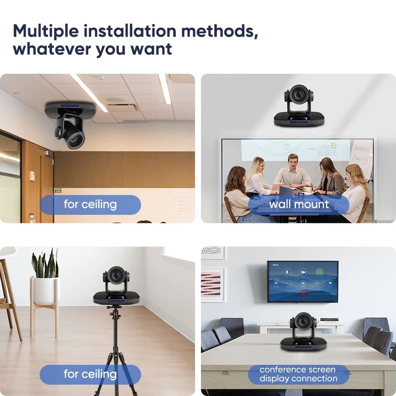 hybrid meeting 4K UHD 60fps 12x 16x sdi usb3.0 1080p smart ai auto tracking video conference ptz camera