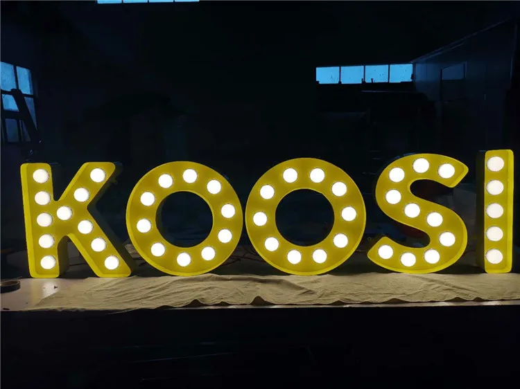 Новое поступление на заказ свадебные гигантские любовные буквы лампочка буквенный знак светодиодные вывески украшения