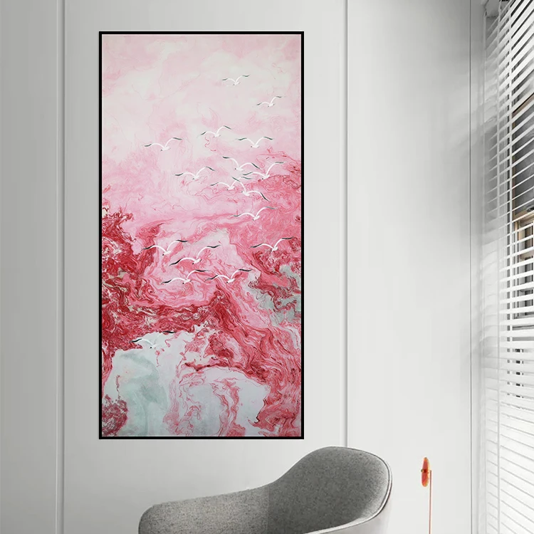 embroidery Modern light luxury style painting of birds decorative painting traditional chinese painting horse wall art