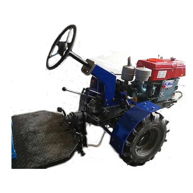 15HP 18HP 22HP Mini 2 Wheel Farm Walking Tractor With Plough/Rotary Tiller With Seat