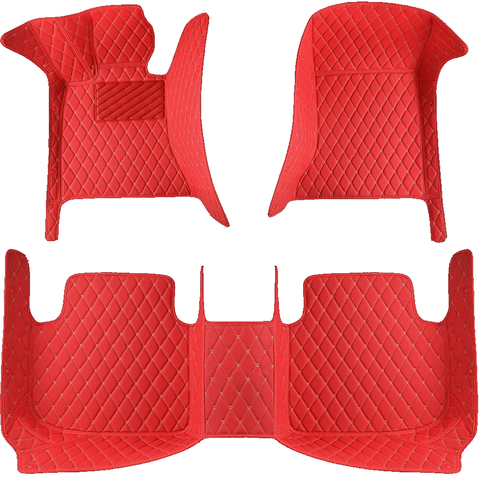 Red leather car mats for chevy
