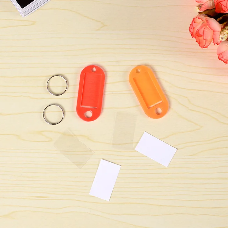 High Quality Ring Keyring Assorted Color Plastic Coded Key ID Label