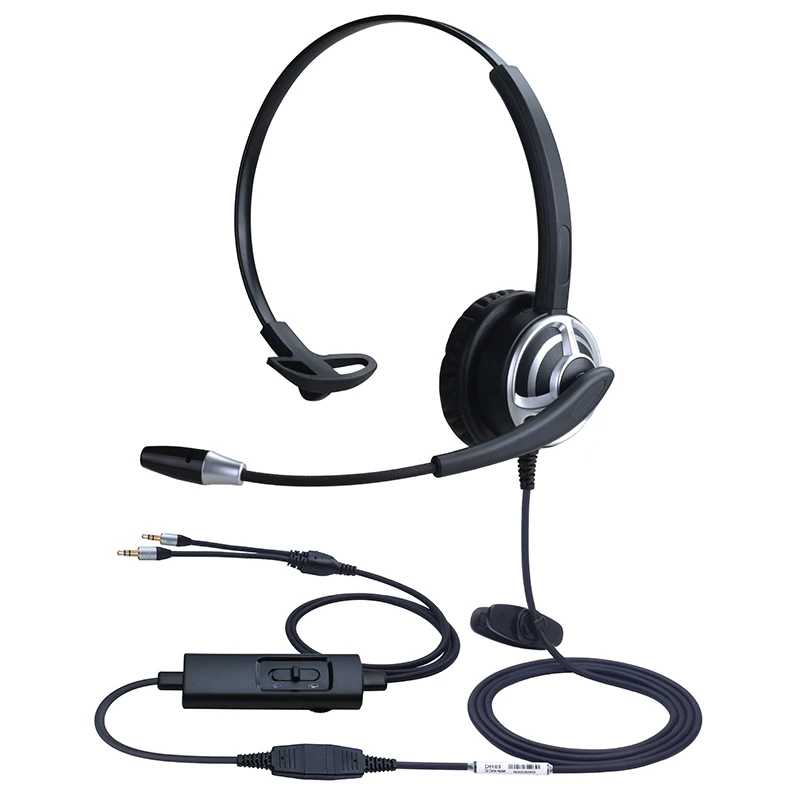 
Dh85qd call center network telephone computer 3.5mm double plug to adjust volume mute plug in computer to use earphone 