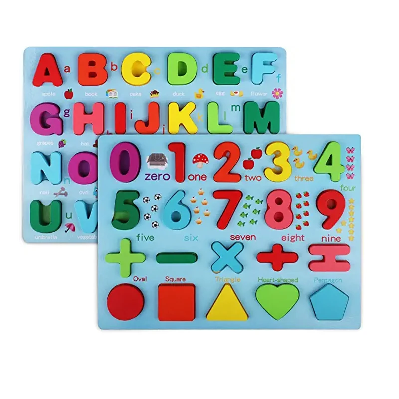 
Wooden abc Alphabet Letters Animal Match Puzzles Cards Early Education Math Toys for Children 