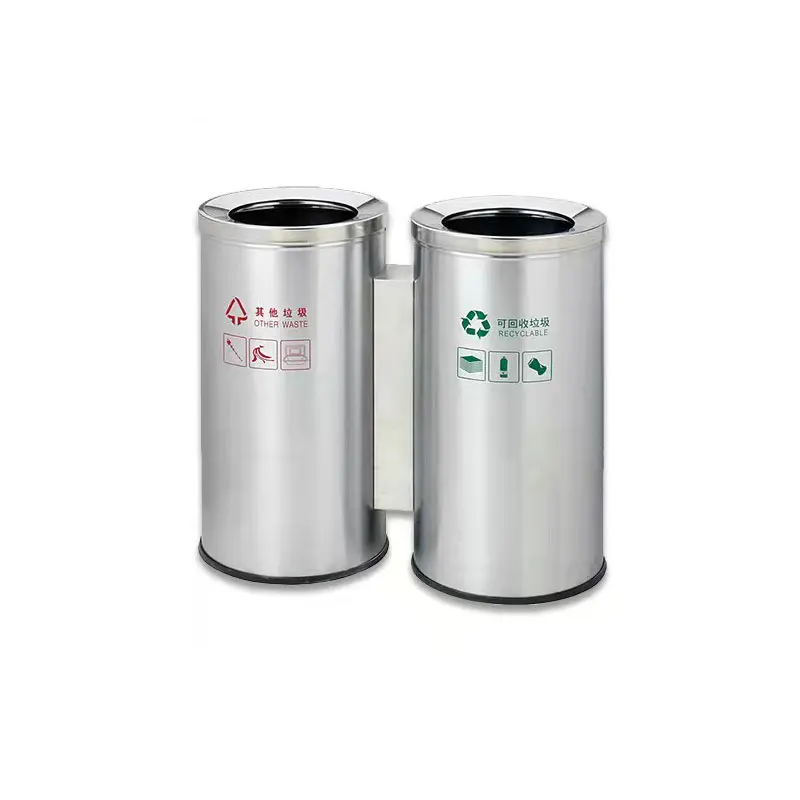New style storage bucket trash can shape exterior outdoor metal street recycle garbage cans