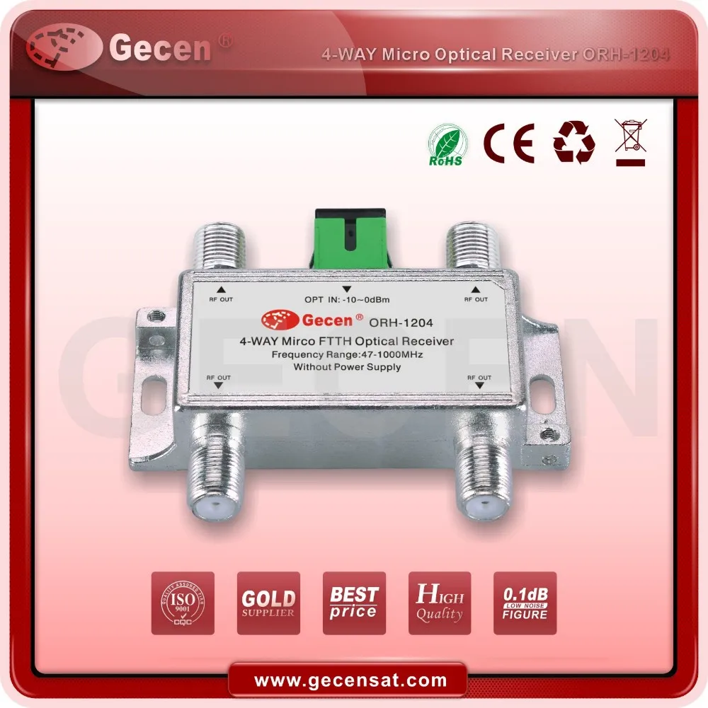 6 Way Splitter Optical Receiver CATV Node Mini FTTH Optical Receiver