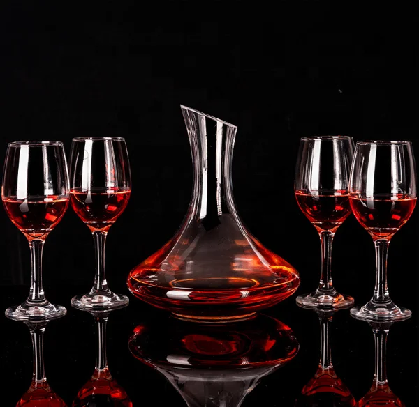 1680ml wholesale  transparent crystal glass wine decanter for gift by handmade