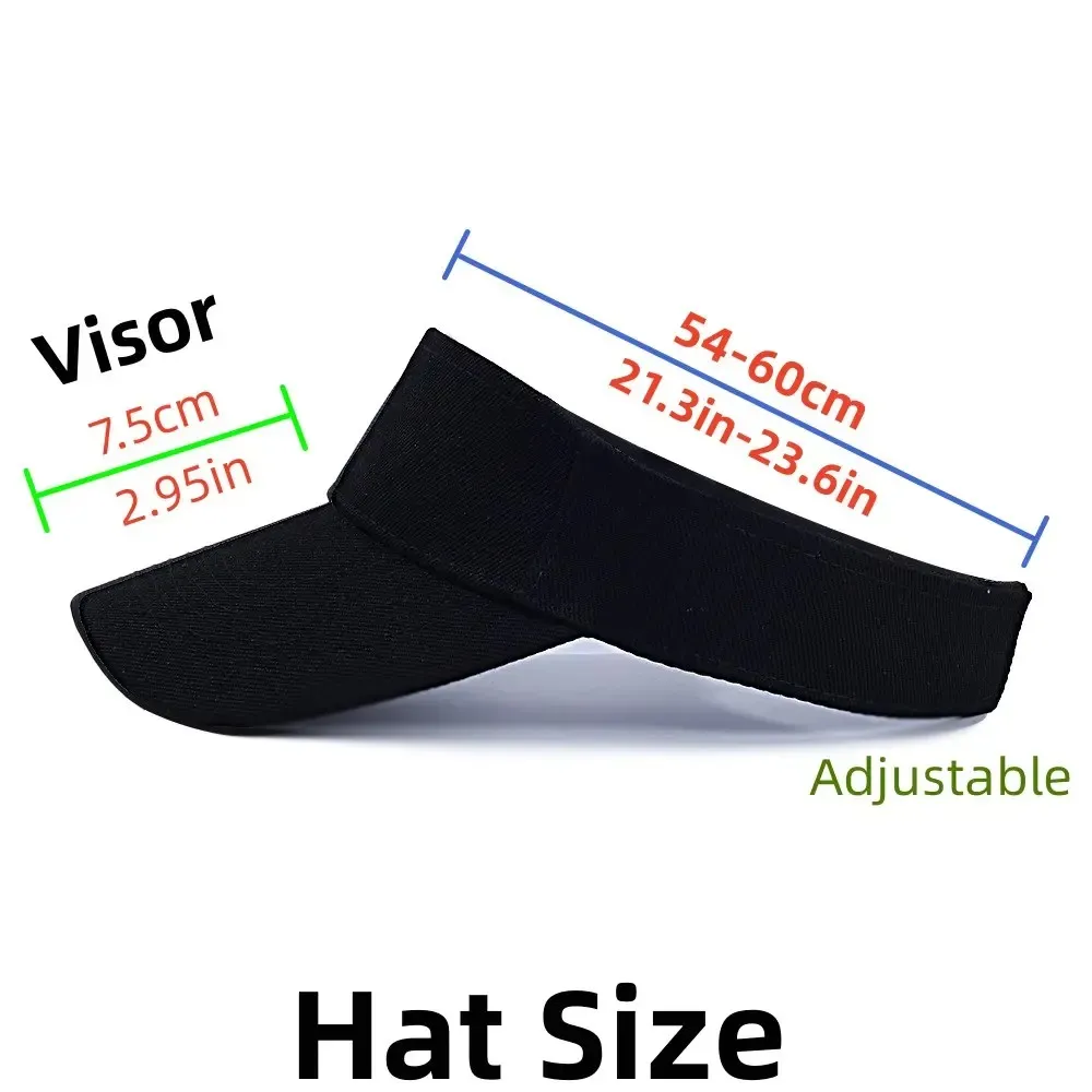Custom Logo Sun Visor Hat Embroidery Print Empty Top Golf Visor Cap viceras deportiva para el sol viseira sunvisor