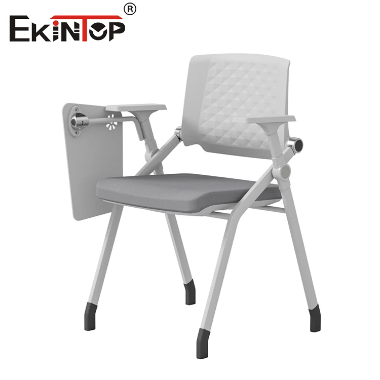 Foldable Training Center Meeting Room Office Chair Plastic Meeting School Learning Training Chairs with Writing Table