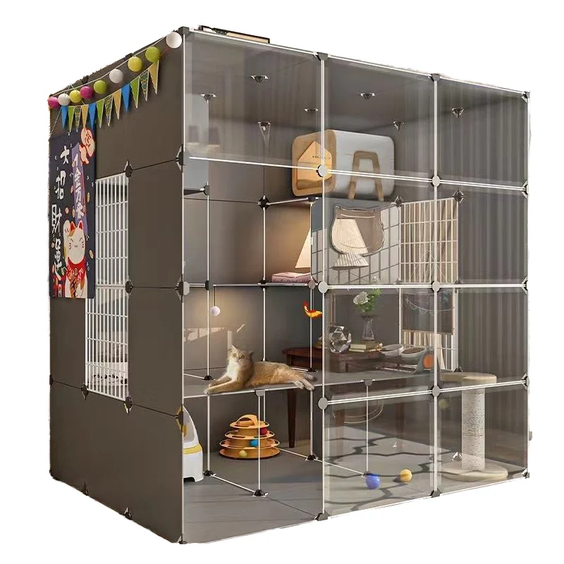 Outdoor Garden Playpen for Small Animals Iron Metal Bird Rabbit Cat Hedgehog Chicken Coop Polyester Button Closure Home Pet Cage