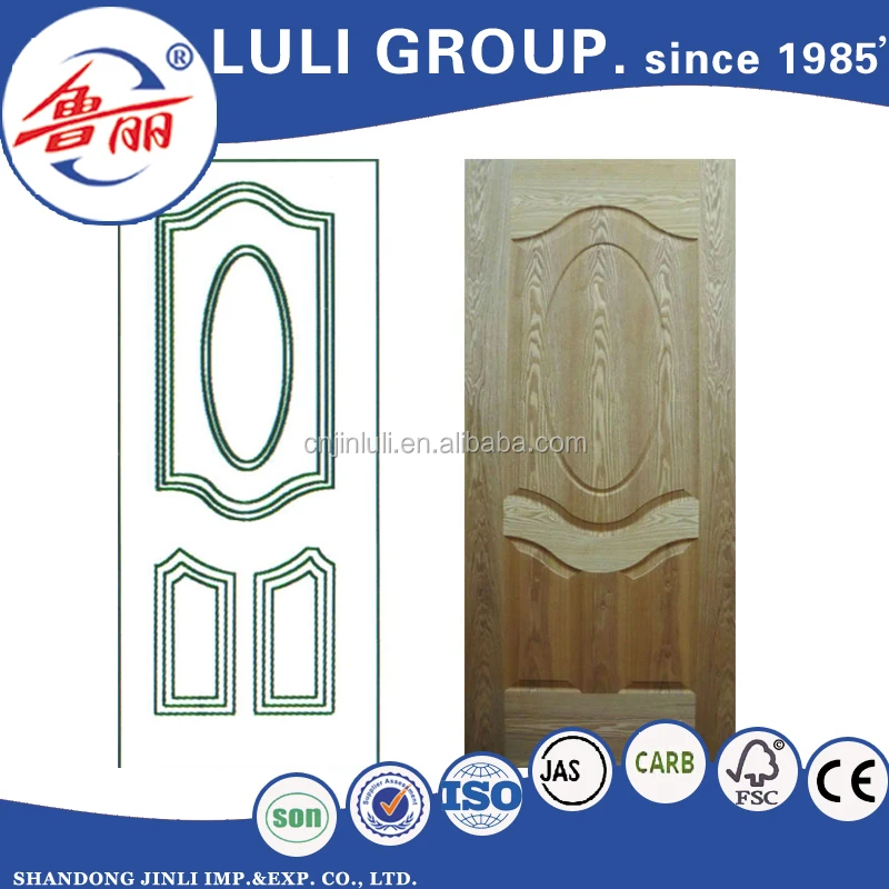 3mm /4mm sell well white primer / melamine/ veneer mould door skin