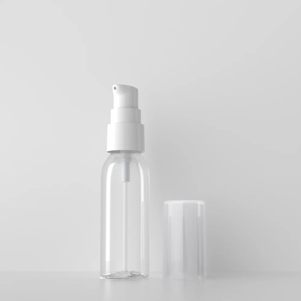 Custom 30ml Plastic Round Strap Cover Bird Beak Lotion Bottle