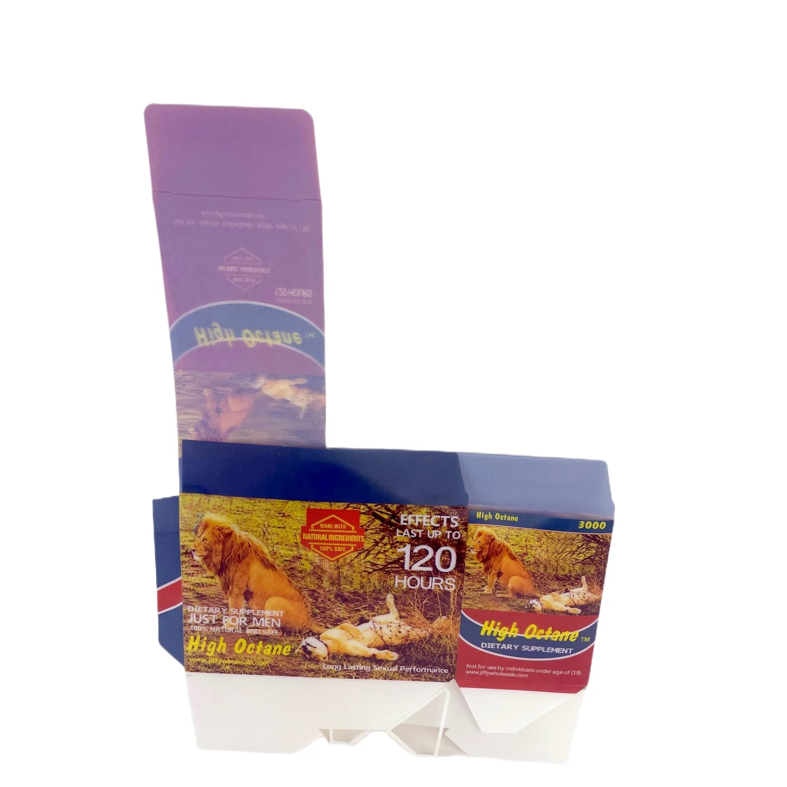 custom Lenticular Lens Sheet 3D lenticular Box packaging 3D custom Rhino boxes packaging for Rhino Male Enhancement Product