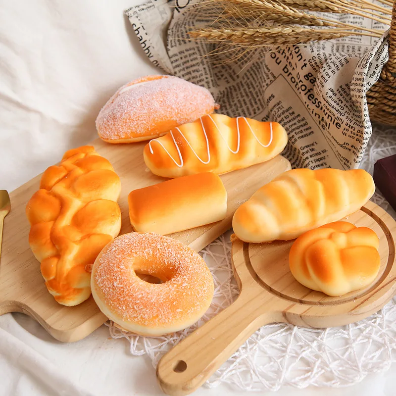 Simulation Bread Kitchen Room Decoration Photography Baking Ornaments Props Resin Artificial Food