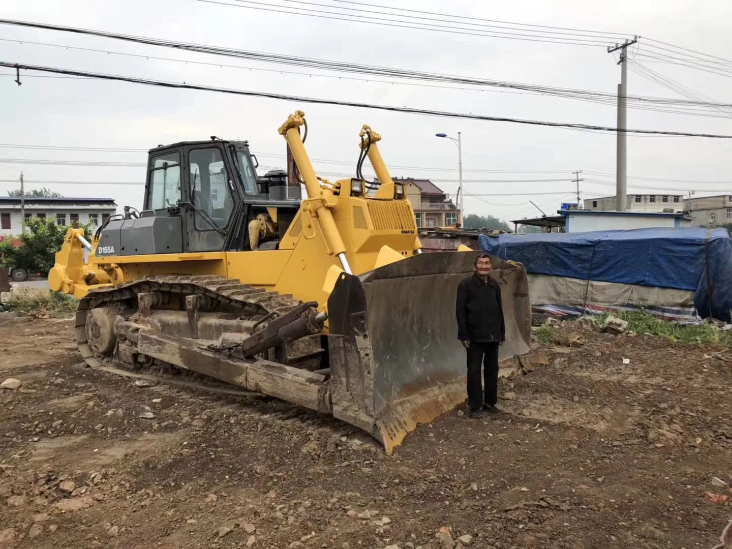 Best Price KOMATSU D155-3 Bulldozer High Quality Good Condition
