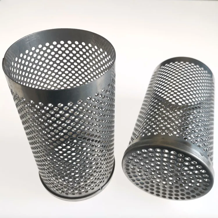 stainless steel woven wire mesh strainer filter screen bucket chinese manufacturer pipe strainer