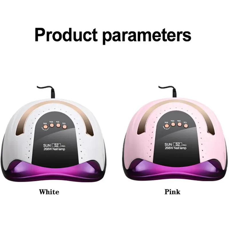 268W Nail Dryer UV LED Gel Nail Lamp for Gel Polish Nail Auto Sensor Manicure Curing Lamp SunS 2 pro Lamp