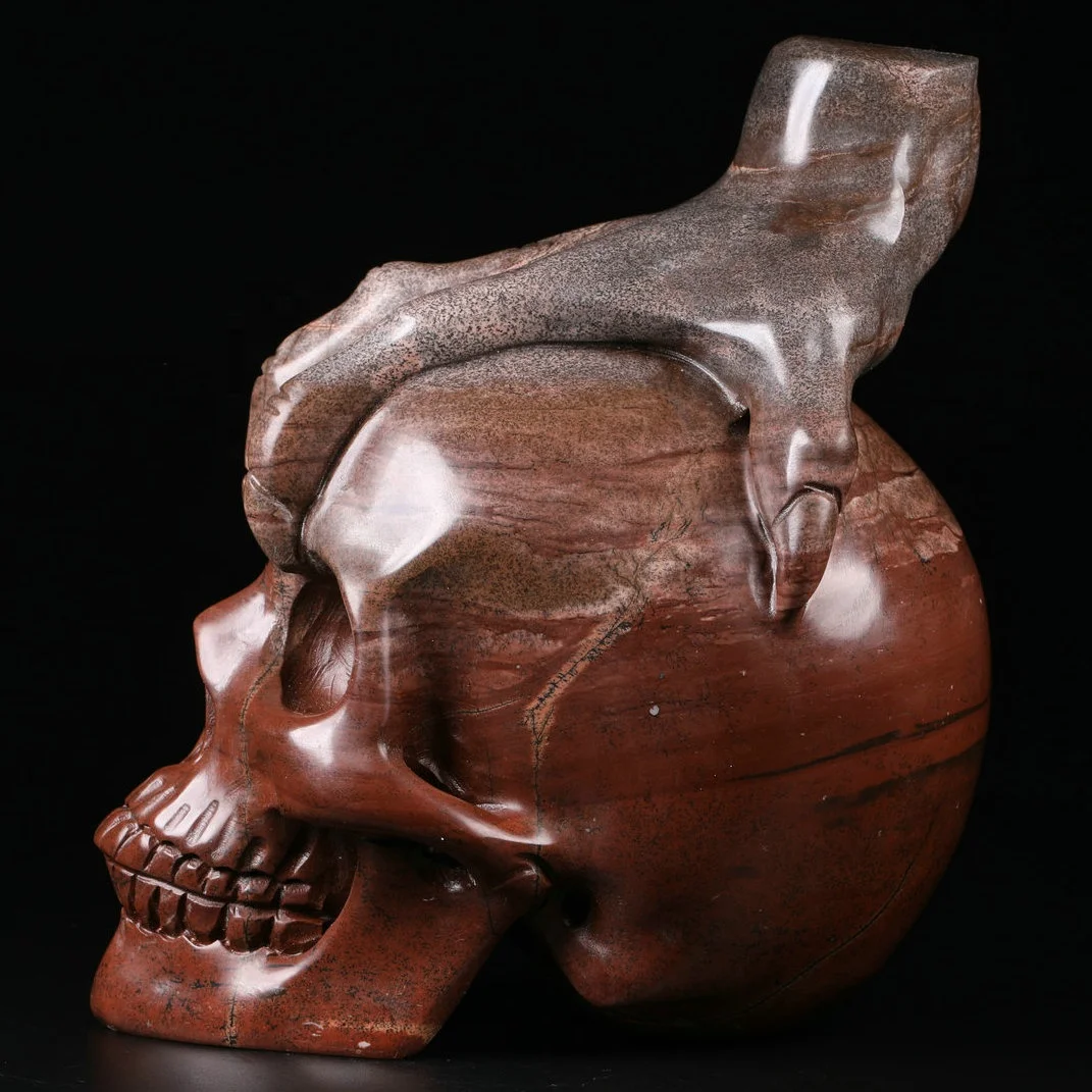 Wholesale 5.0 inch Crystal Skulls High Quality Hollow Carved Crystal Skulls Healing