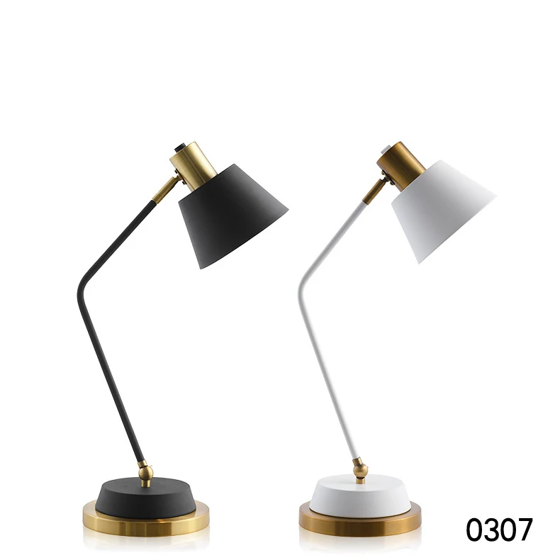 Nordic Style Black And White Modern Artistic  Home Decor Lamp Metal Table Lamp