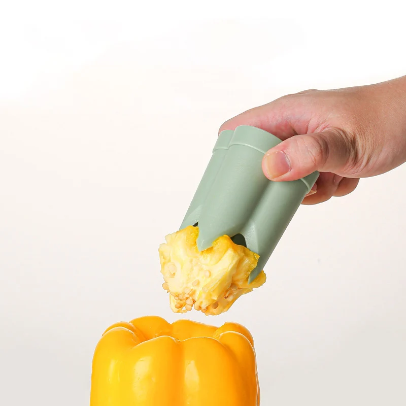 2 в 1 средство для удаления сердцевины болгарского перца фруктов овощей быстросъедобных и пещерных инструментов желапеньо сердцевина зеленого