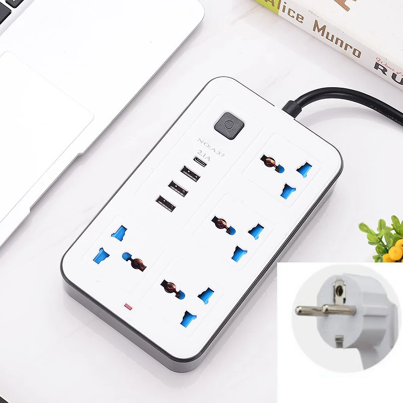 ZXX866 Fast Charging Plugs Sockets EU/UK/US Plug Extension Socket Universal Outlets Power Strips charge socket