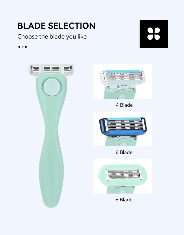 High Quality Portable Hair Removal Metal Handle Body Women Safety Razor