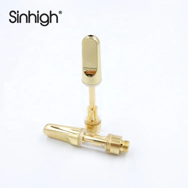  Sinhigh Customizer CBD Ceramic Vape Cartridges for Gold Metal Tip 0.5ml/1.0ml Electronic